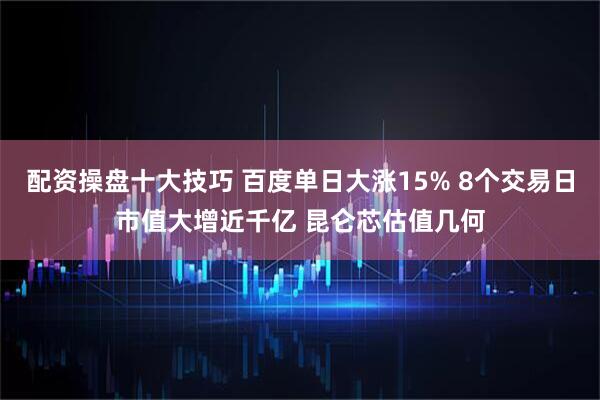 配资操盘十大技巧 百度单日大涨15% 8个交易日市值大增近千亿 昆仑芯估值几何